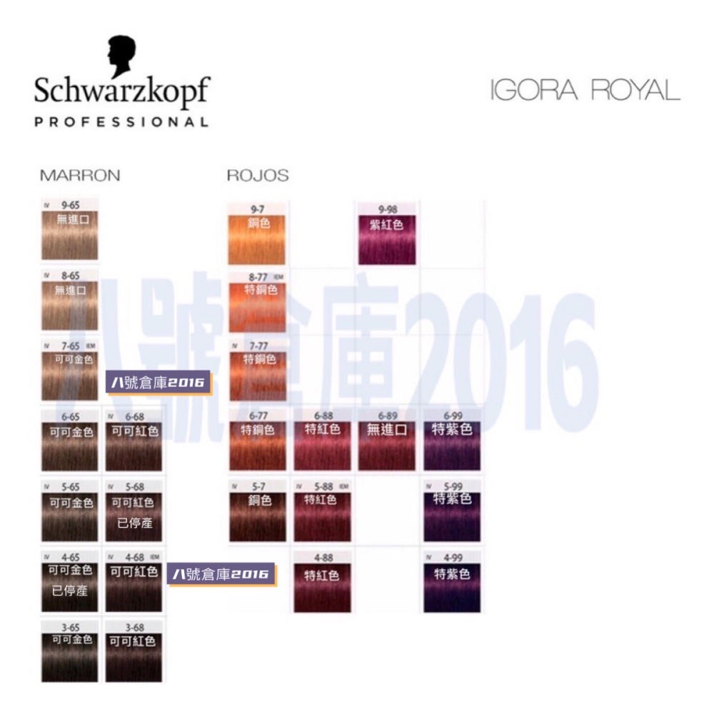 德國 Schwarzkopf 施華蔻 染膏 染髮劑 IGORA 新尹彩 沙龍 蓋白髮 白髮 染髮 矯色 褪色膏 退色膏-細節圖5