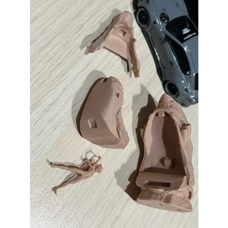 Eva 新世紀福音戰士 明日香 二號機 張嘴 gk 小人 人偶 公仔 模型 微縮 場景搭配 1/64 1:64 風火輪-細節圖8