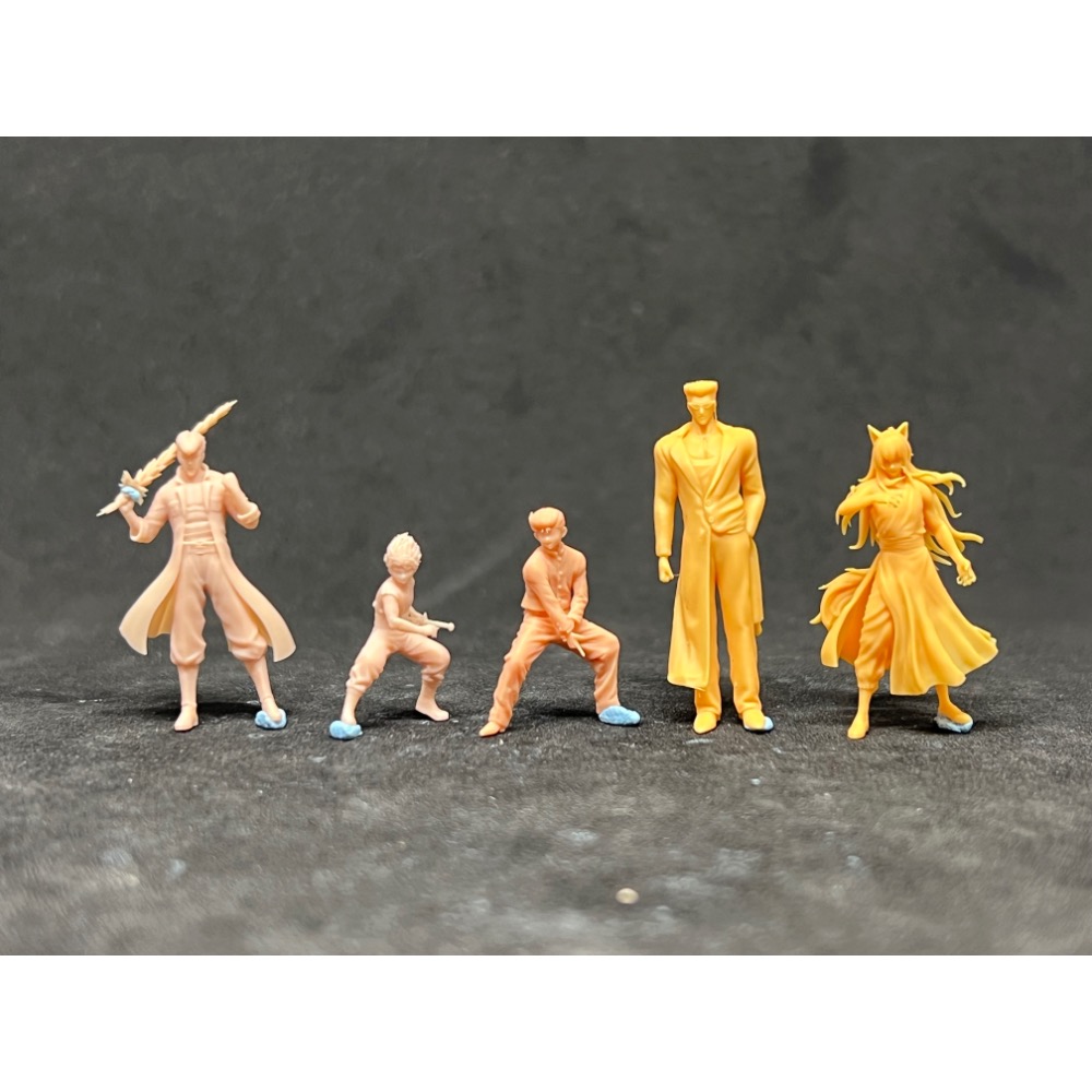 幽游白書 戶愚呂 動漫 童年 小人 人偶 1/64 1:64 公仔 微縮 模型 場景搭配 多美 綠光 風火輪-細節圖2