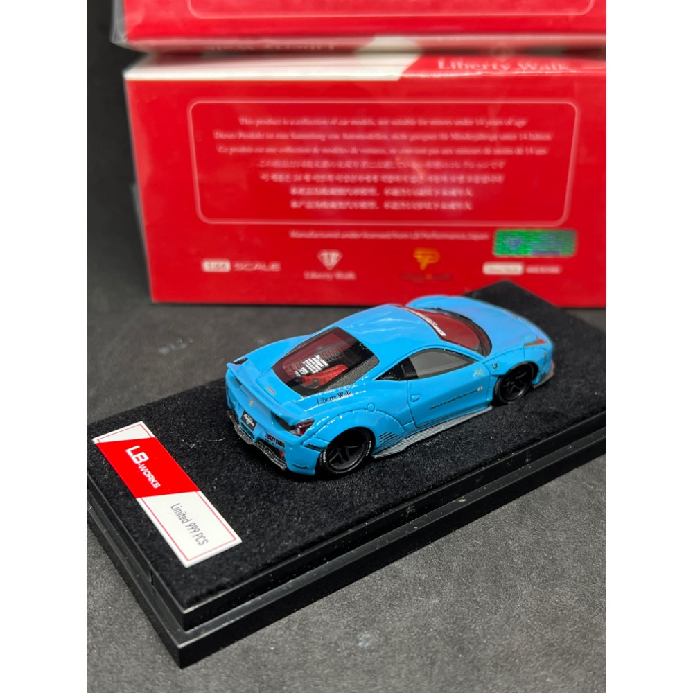 LB WORKS lbwk 1:64 1/64 Ferrari 458 法拉利 樹酯車 模型車-細節圖5