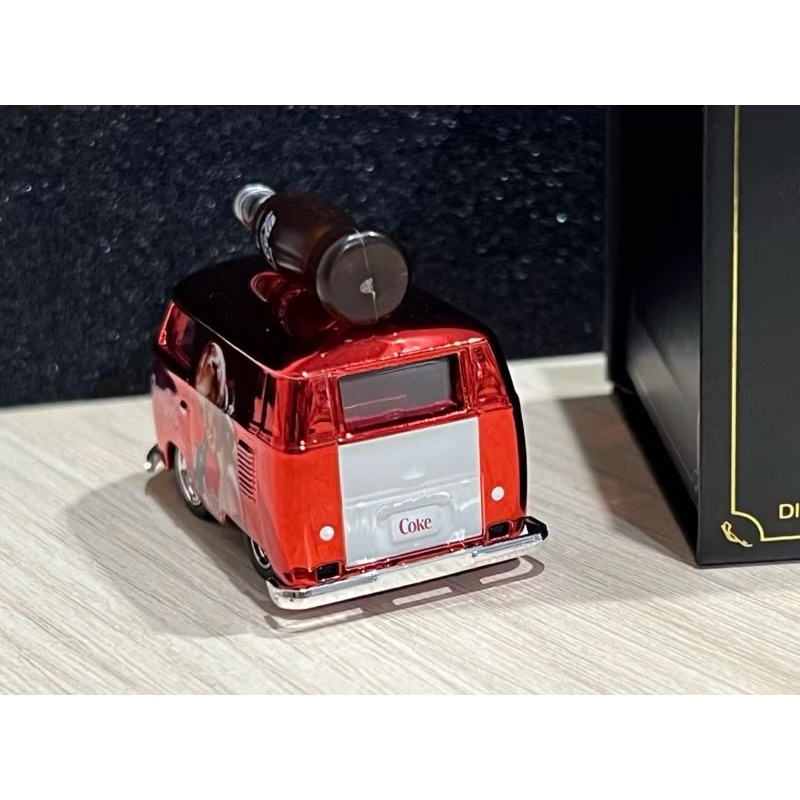 VOLKSWAGEN Hy Model 1:64 1/64 coke cola 甲殼蟲 可口可樂 模型車 小汽車 電鍍-細節圖2
