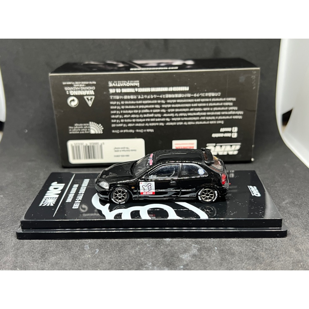 Inno64 Honda Civic Type R EK9 No Good Racing Black 1/64 1:64-細節圖6