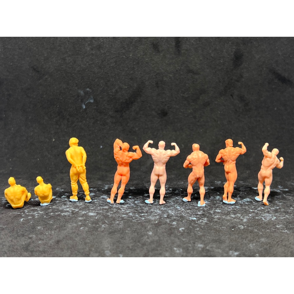 1/64 健美先生 肌肉 猛男 壯漢 大隻佬 健身 1:64 gym pose 小人 人偶 公仔 模型 微縮 場景搭配-細節圖2