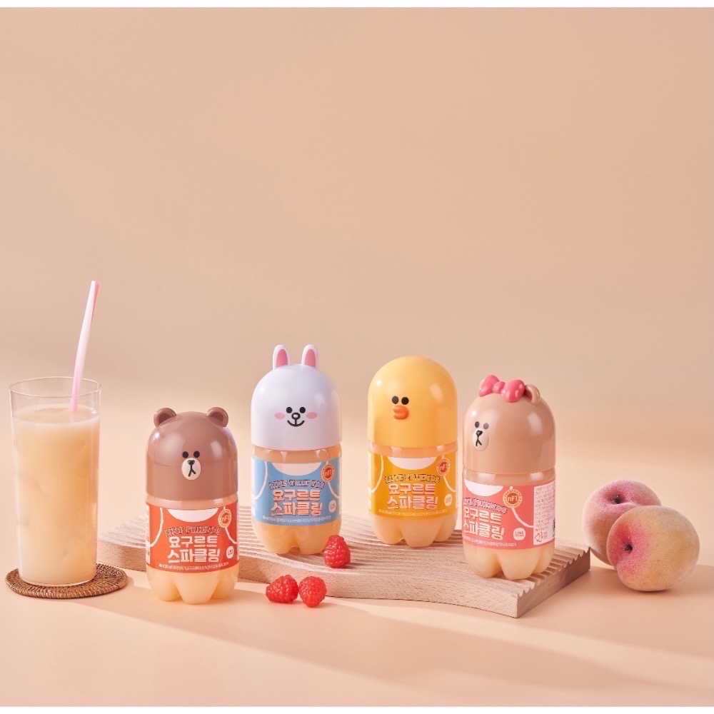 預購 優格氣泡水LINE FRIEND 380ml 四罐發 「宅家」-規格圖1