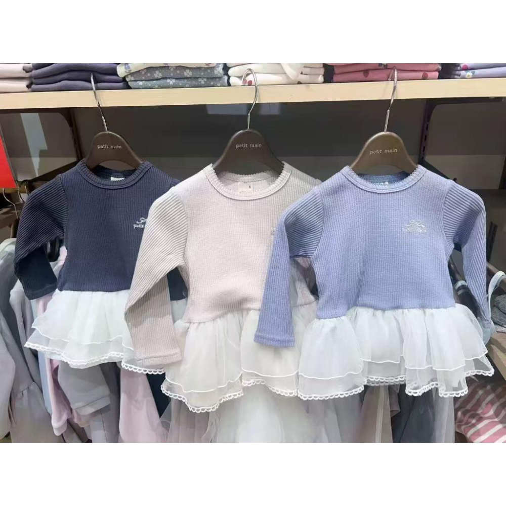 現貨 日本PM三色長袖上衣裙-細節圖2