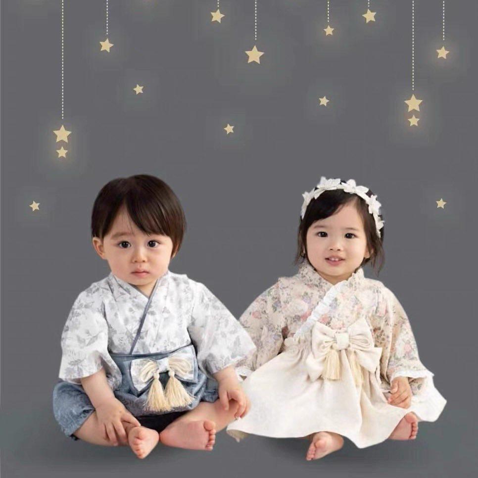 現貨 小木馬男寶日本和服 過年戰服 抓週-細節圖2