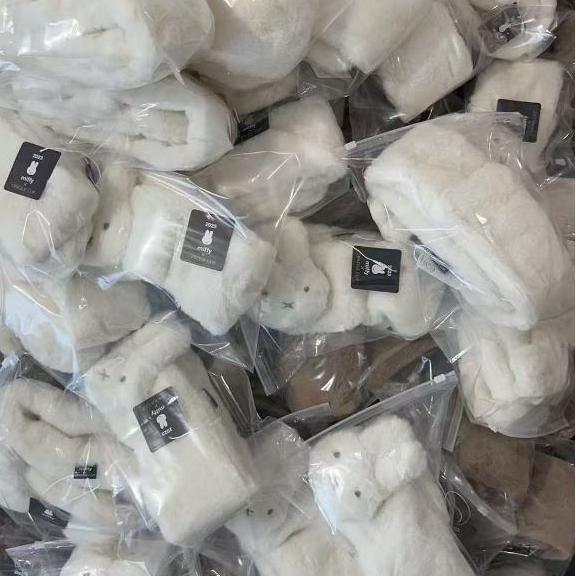 現貨 米菲兔/熊 兔毛絨柔軟圍巾 大人小孩 親子圍巾-細節圖2