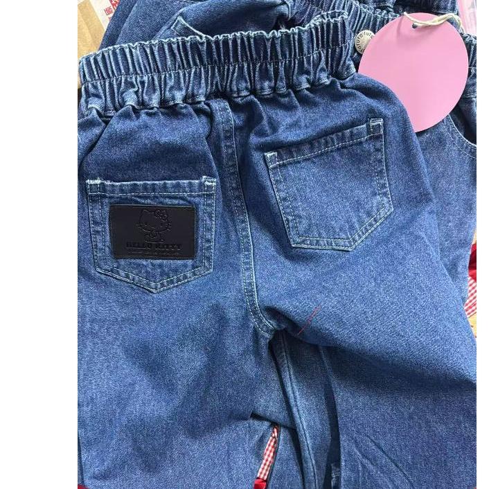 現貨 kt蝴蝶結牛仔長褲兩色-細節圖2