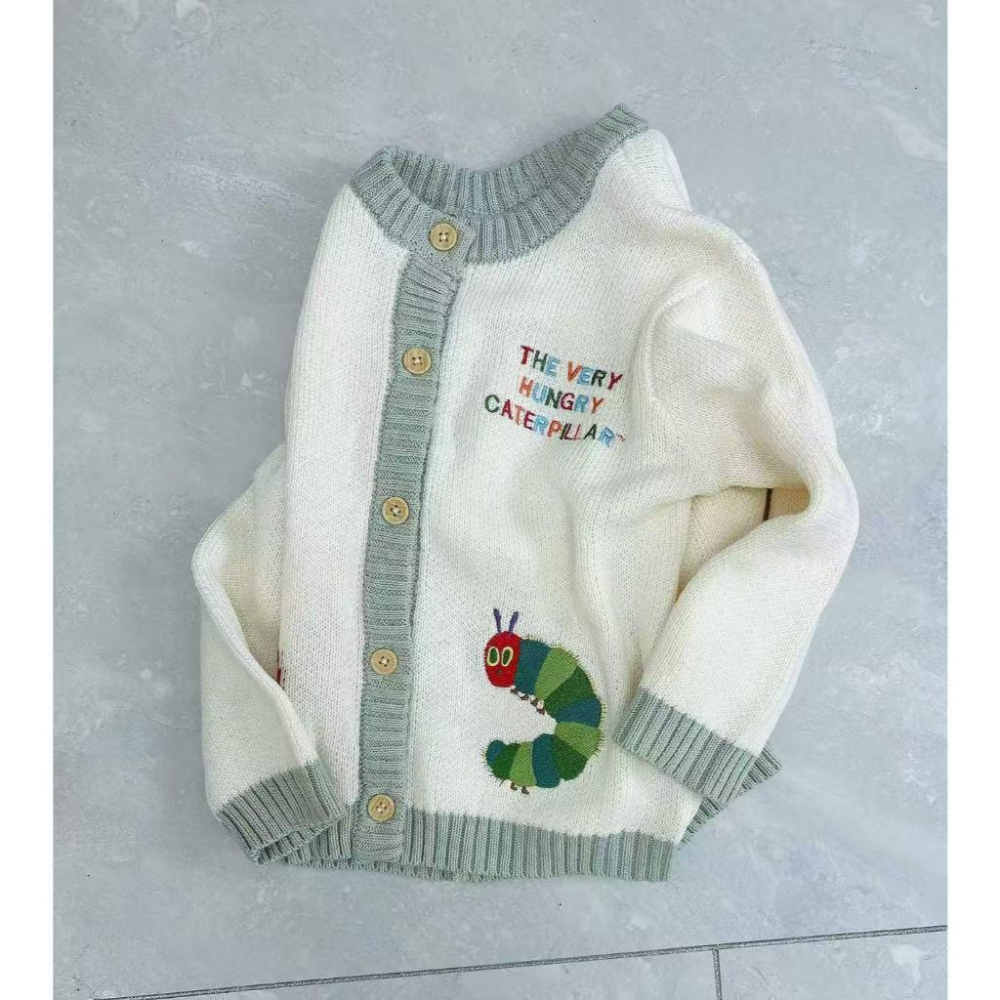 現貨 好餓的毛毛蟲毛衣外套-細節圖4