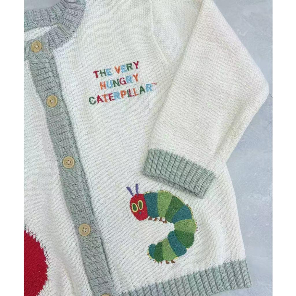 現貨 好餓的毛毛蟲毛衣外套-細節圖5