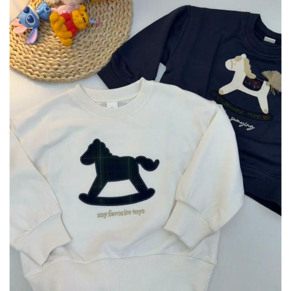 現貨 日本小木馬毛圈上衣-細節圖2