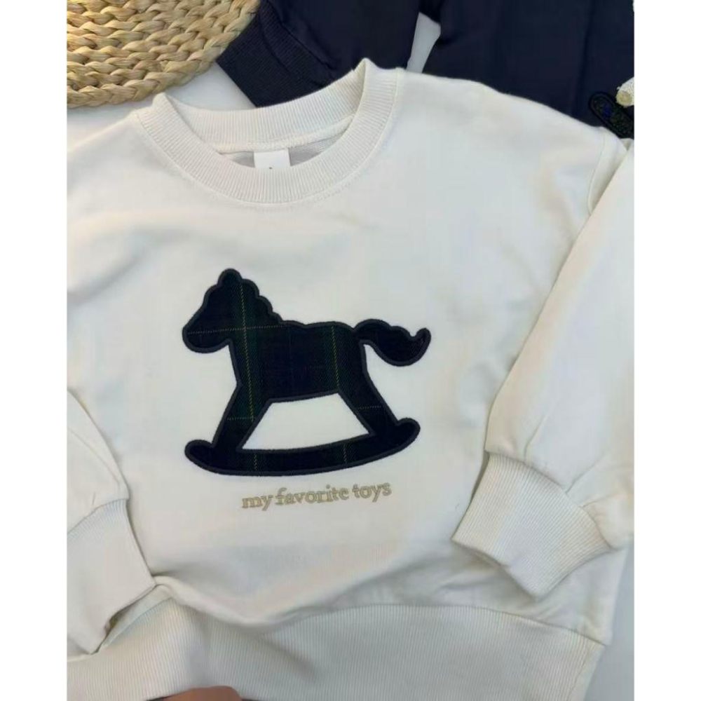 現貨 日本小木馬毛圈上衣-細節圖3