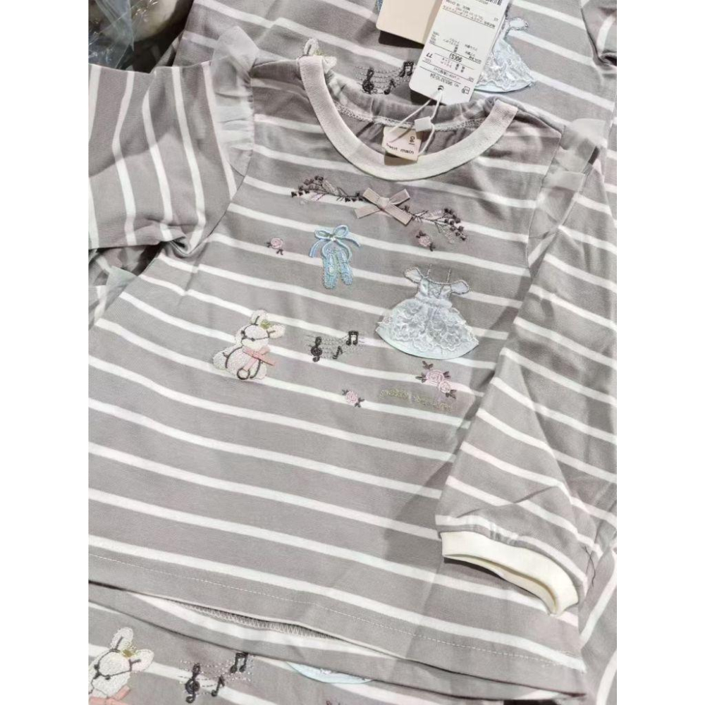 現貨 免運 日本PM精緻刺繡長袖上衣-細節圖3