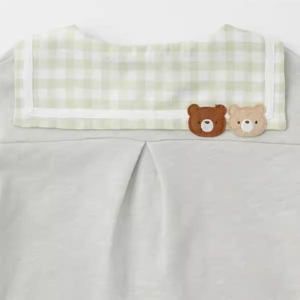 現貨 日系童裝 doudou bear 學院風棉外套-細節圖3