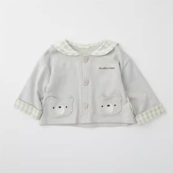 現貨 日系童裝 doudou bear 學院風棉外套-細節圖6