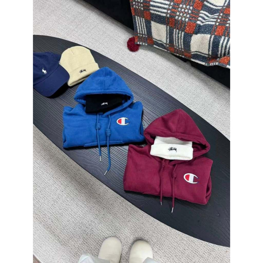 現貨 冠軍重磅帽T親子裝內絨毛長袖上衣-細節圖6