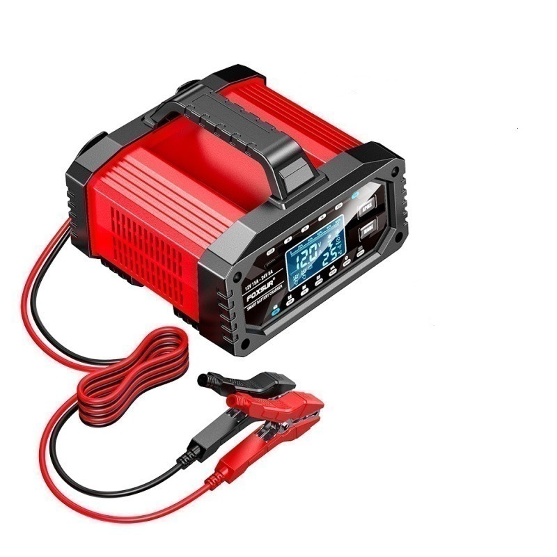 福克斯FAC-150 12V15A /24V5A 汽車電池充電器，鉛酸 鉛鈣 鋰鐵電池 六段電流 檢測 充電 修復 電源-細節圖6