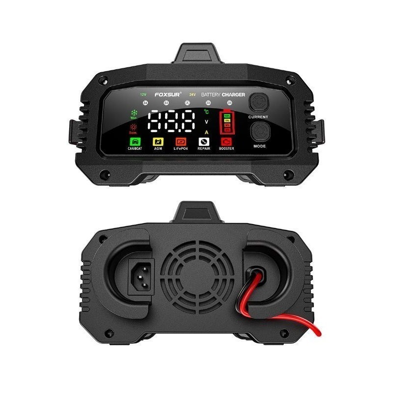 福克斯 FPT-250 12V25A / 24V15A 汽車電瓶充電器，檢測 充電 修復 BOOSTER啟動汽車 發電機-細節圖2