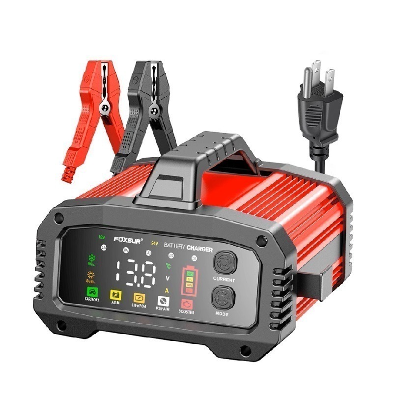 福克斯 FPT-250 12V25A / 24V15A 汽車電瓶充電器，檢測 充電 修復 BOOSTER啟動汽車 發電機-細節圖2