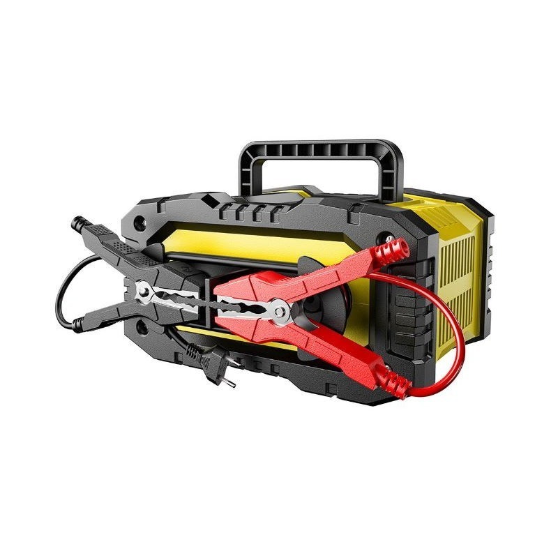 福克斯 FPT-100 12V10A /24V5A 汽車電瓶充電器，全彩LCD 大螢幕 檢測 充電 修復，台灣插頭-細節圖3