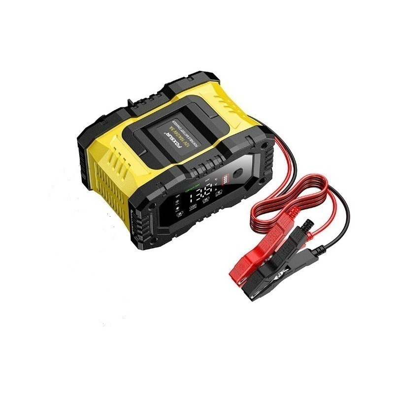 福克斯 FPT-100 12V10A /24V5A 汽車電瓶充電器，全彩LCD 大螢幕 檢測 充電 修復，台灣插頭-細節圖5