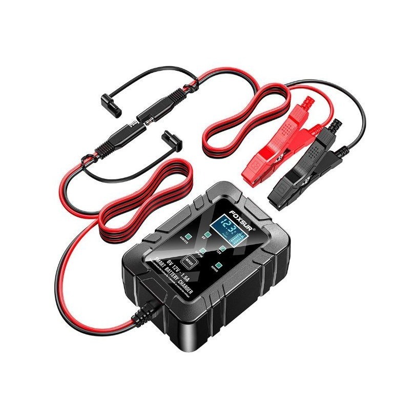 福克斯 FBC-061215 6V/12V 1.5A 機車 NP玩具電瓶充電器 6V /12V 檢測 充電 修復-細節圖4