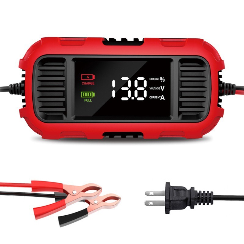 福克斯 FBC-1202E 12V 2A 大螢幕 簡易型　鉛酸機車電池充電器 NP玩具電瓶充電器 具反接及短路保護-細節圖2