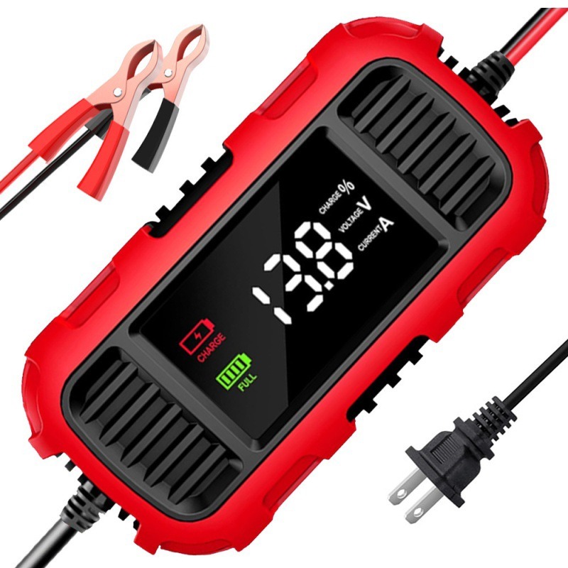 福克斯 FBC-1202E 12V 2A 大螢幕 簡易型　鉛酸機車電池充電器 NP玩具電瓶充電器 具反接及短路保護-細節圖3