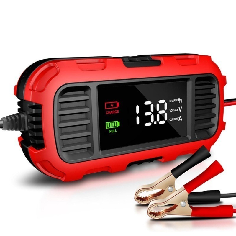 福克斯 FBC-1202E 12V 2A 大螢幕 簡易型　鉛酸機車電池充電器 NP玩具電瓶充電器 具反接及短路保護-細節圖2