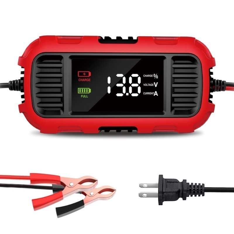 福克斯 FBC-1202E 12V 2A 大螢幕 簡易型　鉛酸機車電池充電器 NP玩具電瓶充電器 具反接及短路保護-細節圖3
