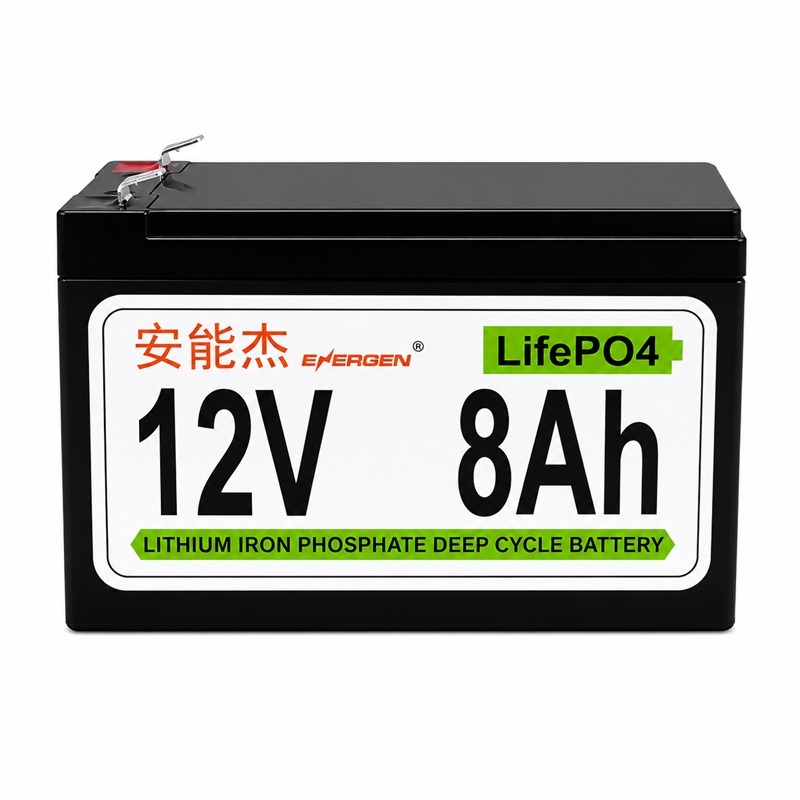安能杰 磷酸鋰鐵不斷電UPS電池 NP8-12 (12V 8AH)，取代鉛酸NP7-12、NP7.2-12、WP8-12-細節圖2