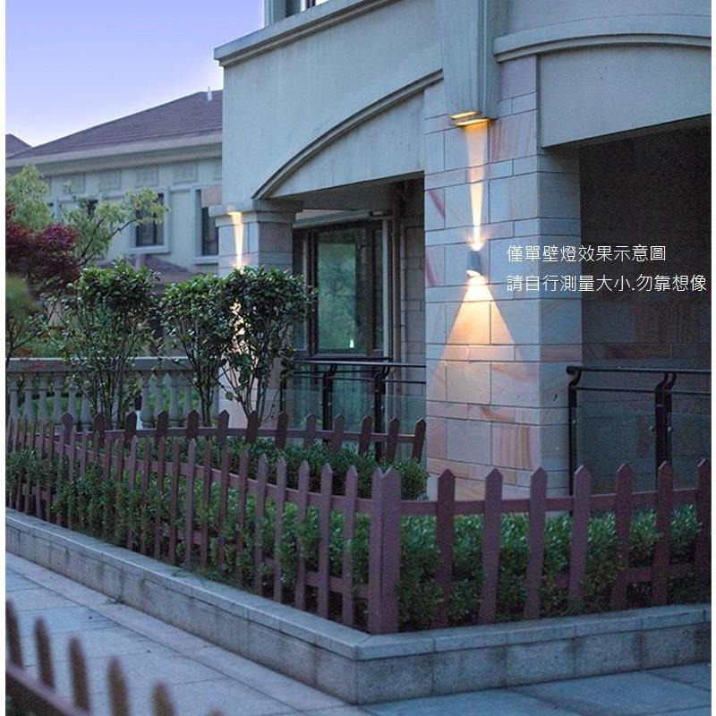 戶外極簡線條防水壁燈,上下照壁燈.內建LED10W幾何壁燈.防水程度相當於IP54-細節圖2