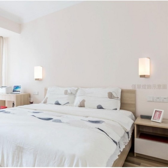 實木壁燈.市內壁燈.居家木感壁燈.溫馨感E27壁燈.玻璃壁燈.B5024-1-細節圖3