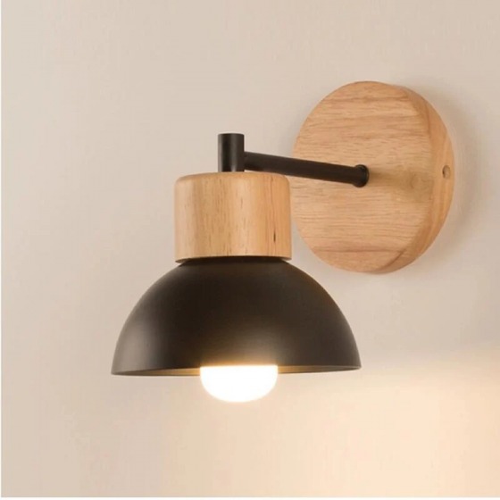 日式優雅壁燈E27燈頭.優雅氣質又溫馨.木壁燈.超取2件內物流不限-B1088-BK-WH-細節圖4