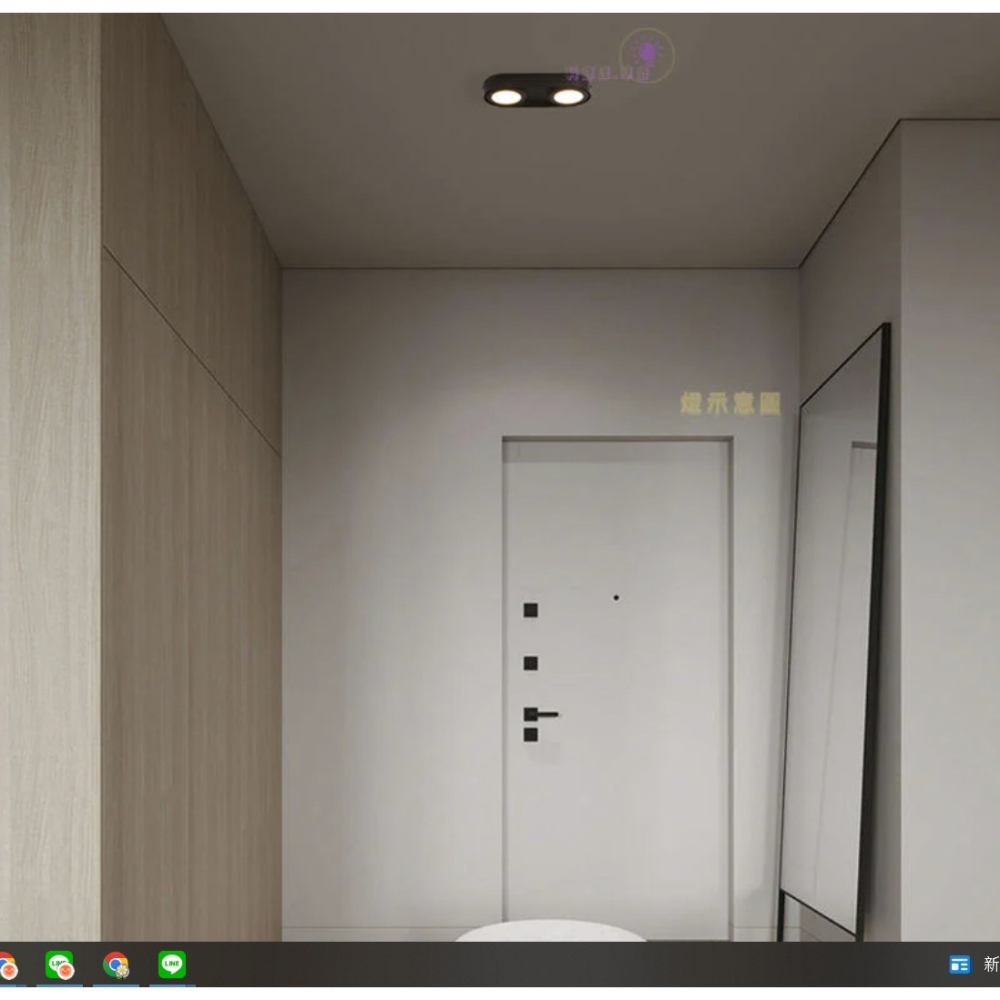 2個的約照明1.5坪~2坪多快3坪~看大小顆~明裝式崁燈~現代感燈具~超薄吸頂燈,KG3202-細節圖4