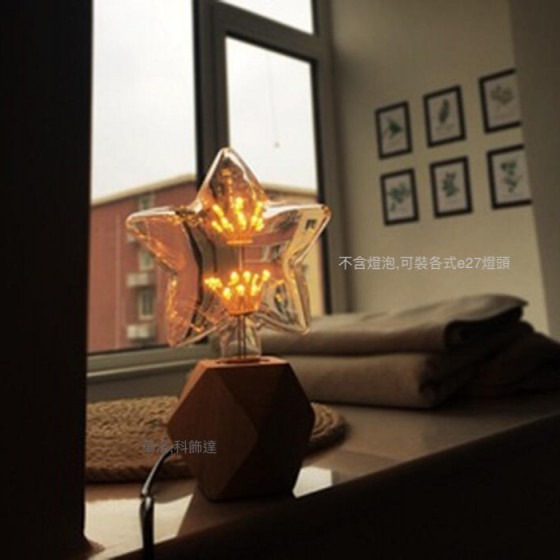 簡約檯燈～想創意好看～自己買特殊的好看燈泡,美感在檯上～檯燈191~-細節圖3