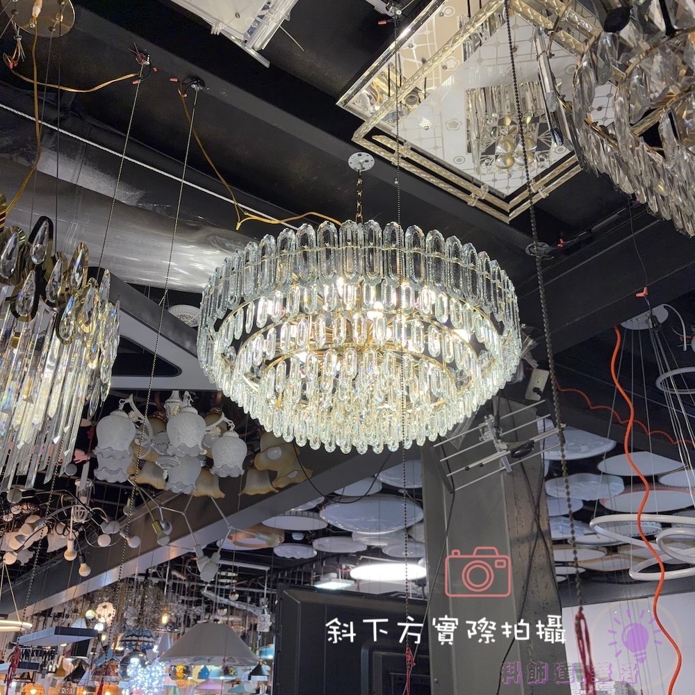裝飾5-10坪-亮3-6坪-新80cm水晶吊燈,輕奢型大水晶吊燈-S8181-80cm-細節圖3