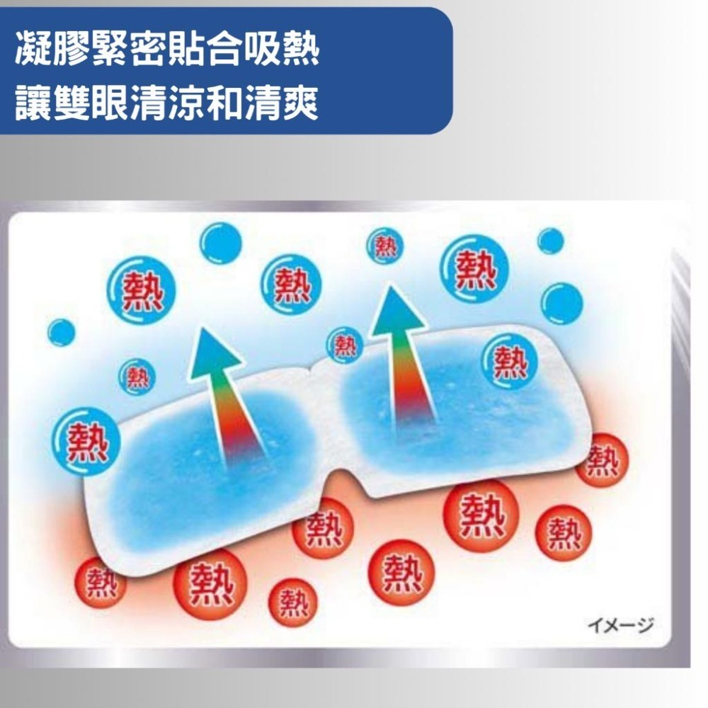 【日本小林製藥】 眼部涼感凝膠貼｜舒緩疲勞・退眼腫神器・清涼不刺激  5入原裝進口-細節圖4