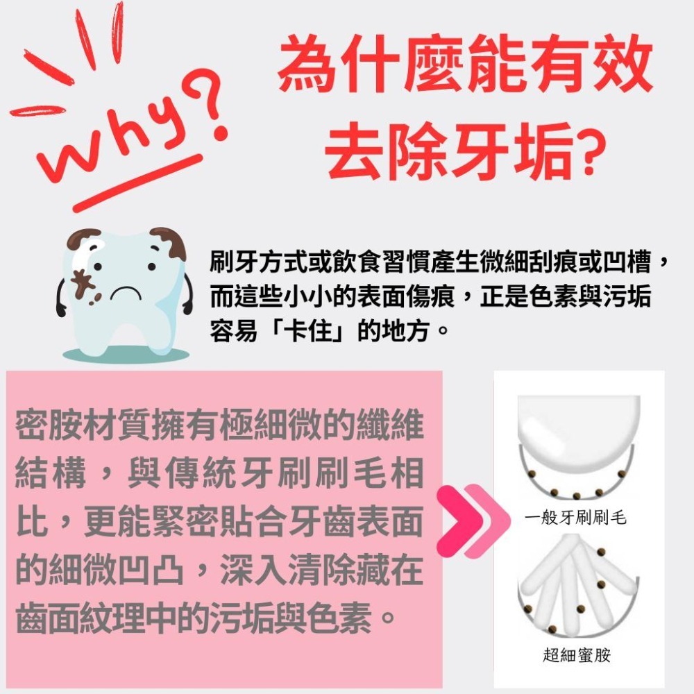 【日本Suponji】× 廣島大學研發 牙齒美白海綿｜無味/薄荷/竹炭｜不含藥劑・物理去垢・牙齒橡皮擦-細節圖3