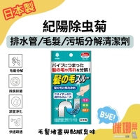 【日本紀陽】排水管頭髮溶解清潔劑｜強效分解毛髮油垢｜水管疏通・除臭抗菌 排水管清潔 水管疏通 毛髮溶解 排水孔 通水管粉
