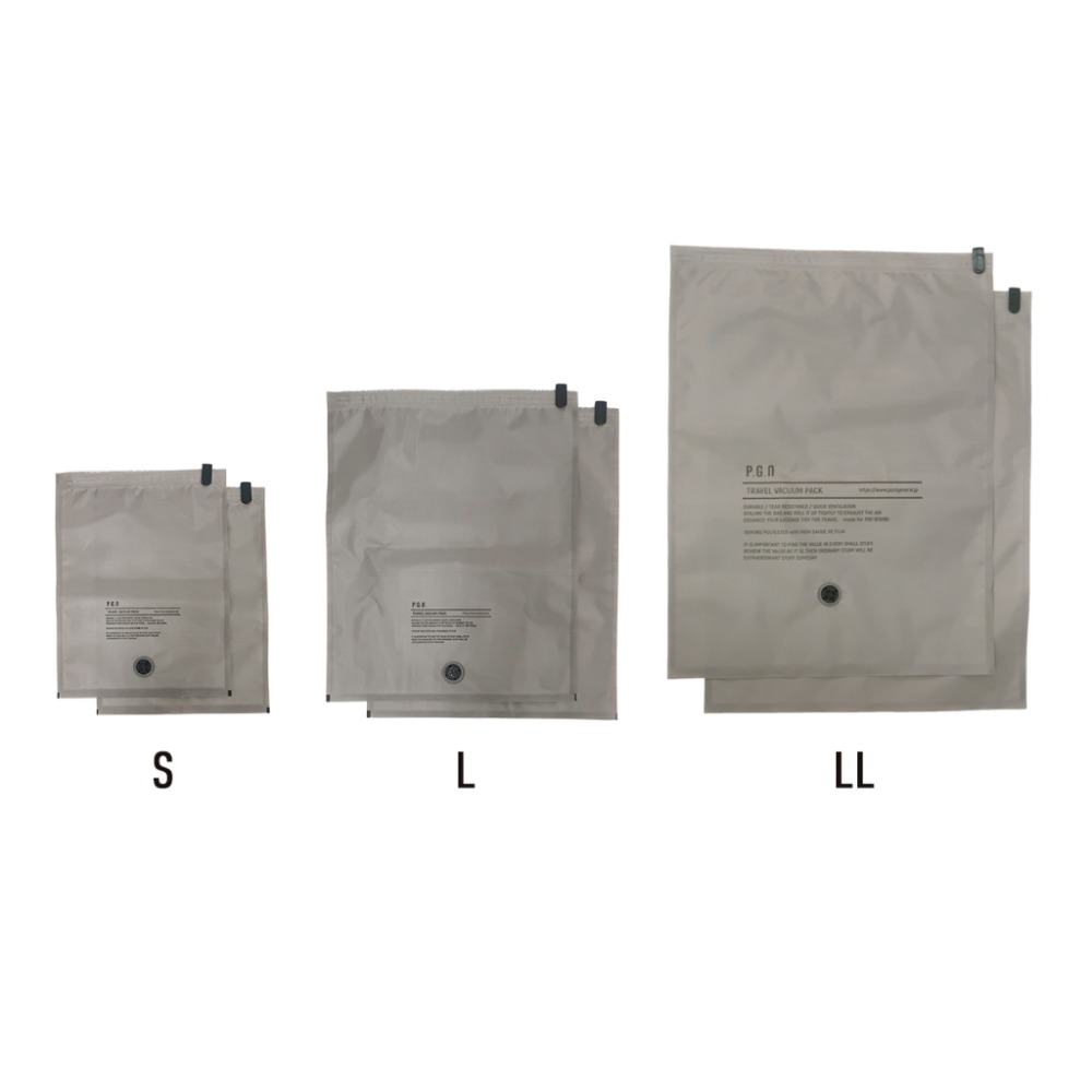 【日本 POST GENERAL】(2入) 旅行 壓縮收納袋 真空袋 (免工具) 手捲 3倍厚牛津布 耐用防塵 防偷窺-規格圖8