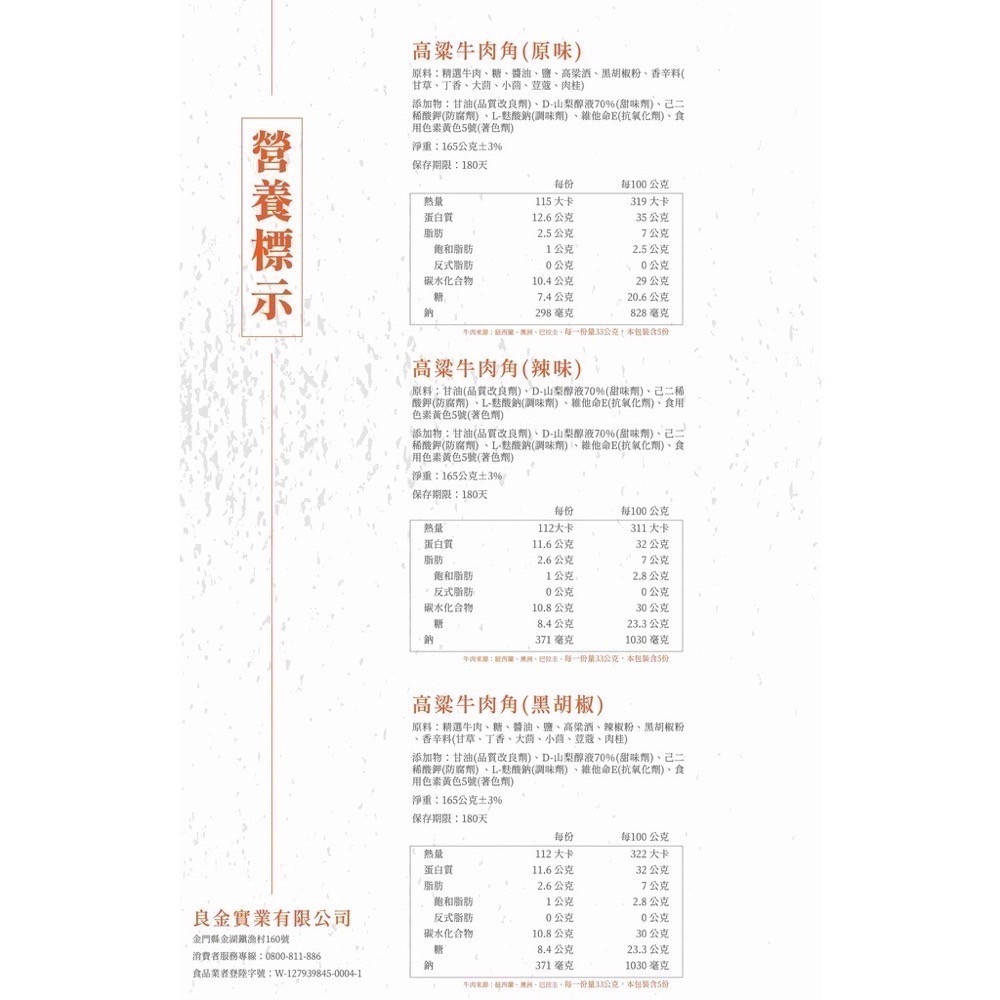 24h出貨 良金 《高粱牛肉角 高粱牛肉乾》良金牧場 金門旅遊必買 團購最愛 金門肉乾 良金牛肉乾-細節圖3