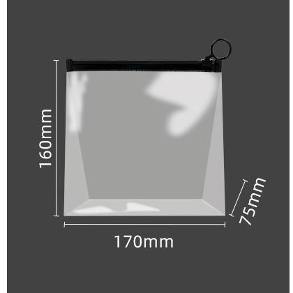 旅行收納袋 透明 防水 化妝品收納 旅行收納 拉鍊設計 立體收納袋 日用收納袋 大收納袋 16*17-細節圖4