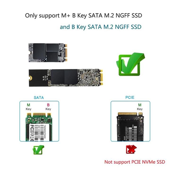 外接硬碟盒 NVME M.2 外接盒 M2 硬碟外接盒 NGFF SATA SSD 外接盒  M.2-細節圖6