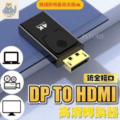 【現貨🔥免運】DP轉Hdmi DP to Hdmi 轉接頭 4k 轉換器 公對母 筆記本 桌上型電腦 筆電 投影機