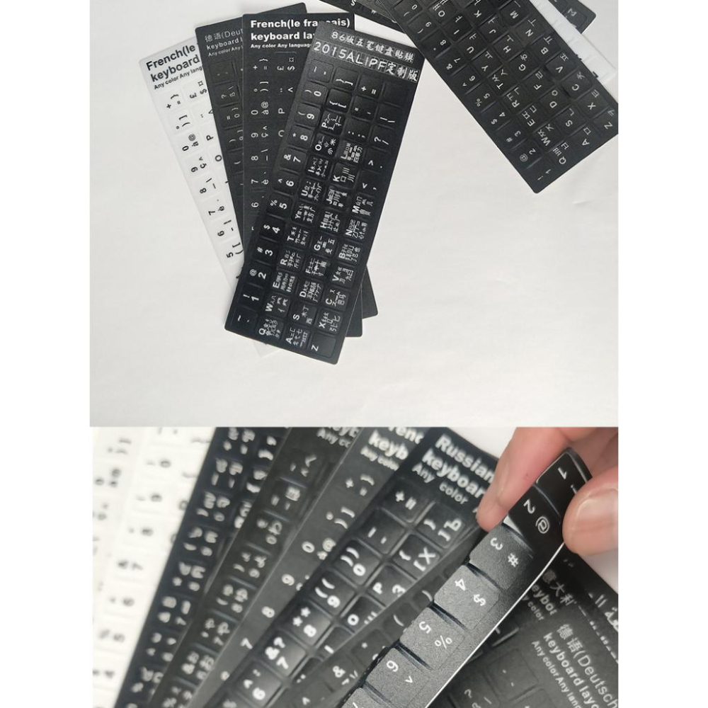 注音貼紙 鍵盤 注音 繁體 倉頡 透明 標示貼紙 按鍵貼 保護貼膜 單個字母 鍵盤救星-細節圖4