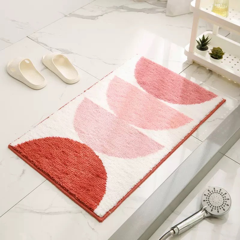 【LaMaison家居】棋盤格紋質感系仿真植絨地墊地毯 廁所浴室玄關臥室強力吸水防滑腳踏墊-規格圖10