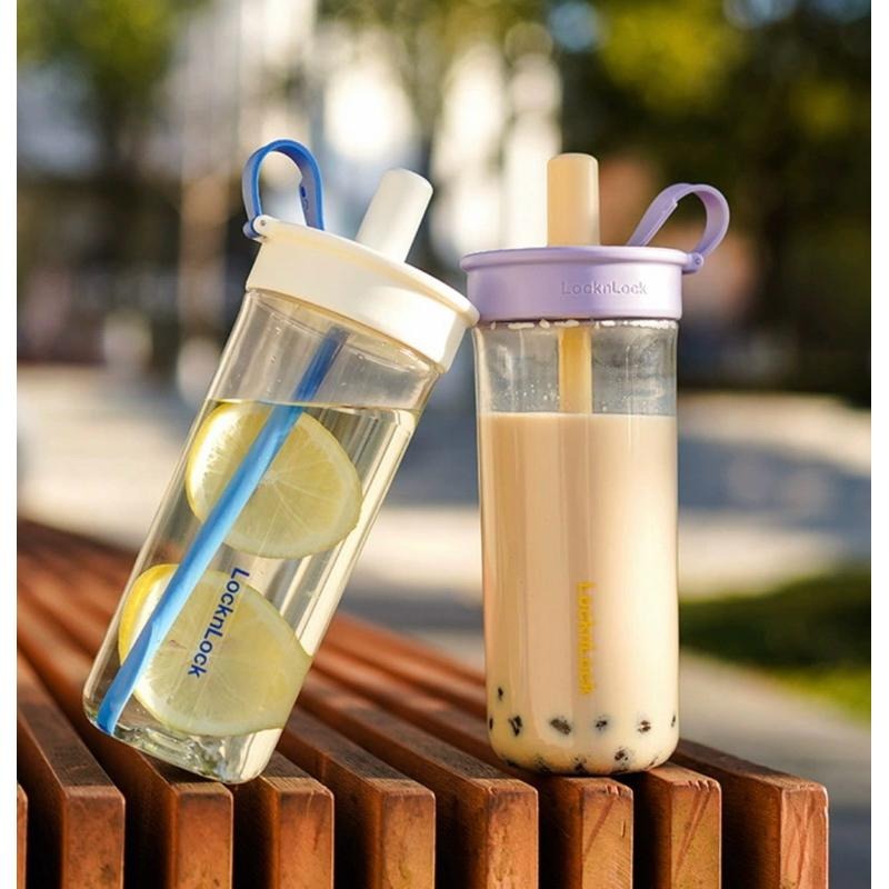 【最低價】正品 新款 櫻花款 LocknLock 樂扣隨行杯 Tritan 搖搖杯 珍奶杯 珍珠杯 手搖杯 吸管杯-細節圖2