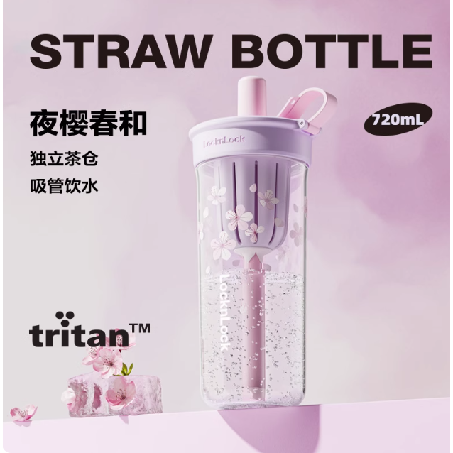 【最低價】正品 新款 櫻花款 LocknLock 樂扣隨行杯 Tritan 搖搖杯 珍奶杯 珍珠杯 手搖杯 吸管杯-規格圖10