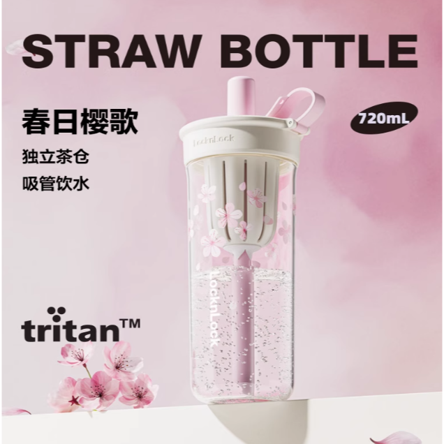【最低價】正品 新款 櫻花款 LocknLock 樂扣隨行杯 Tritan 搖搖杯 珍奶杯 珍珠杯 手搖杯 吸管杯-規格圖10